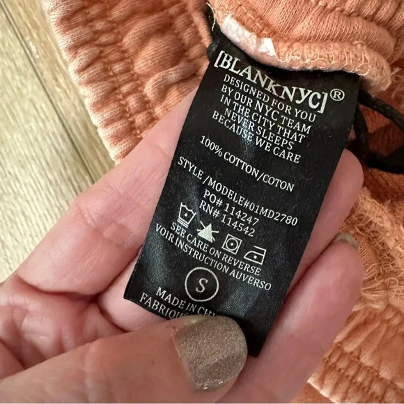 BLANKNYC Power Hour Sweatpants Acid Wash Salmon French Terry Jogger Sz S NWT - Picture 5 of 8